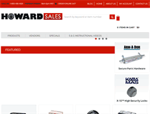 Tablet Screenshot of howardsales.com